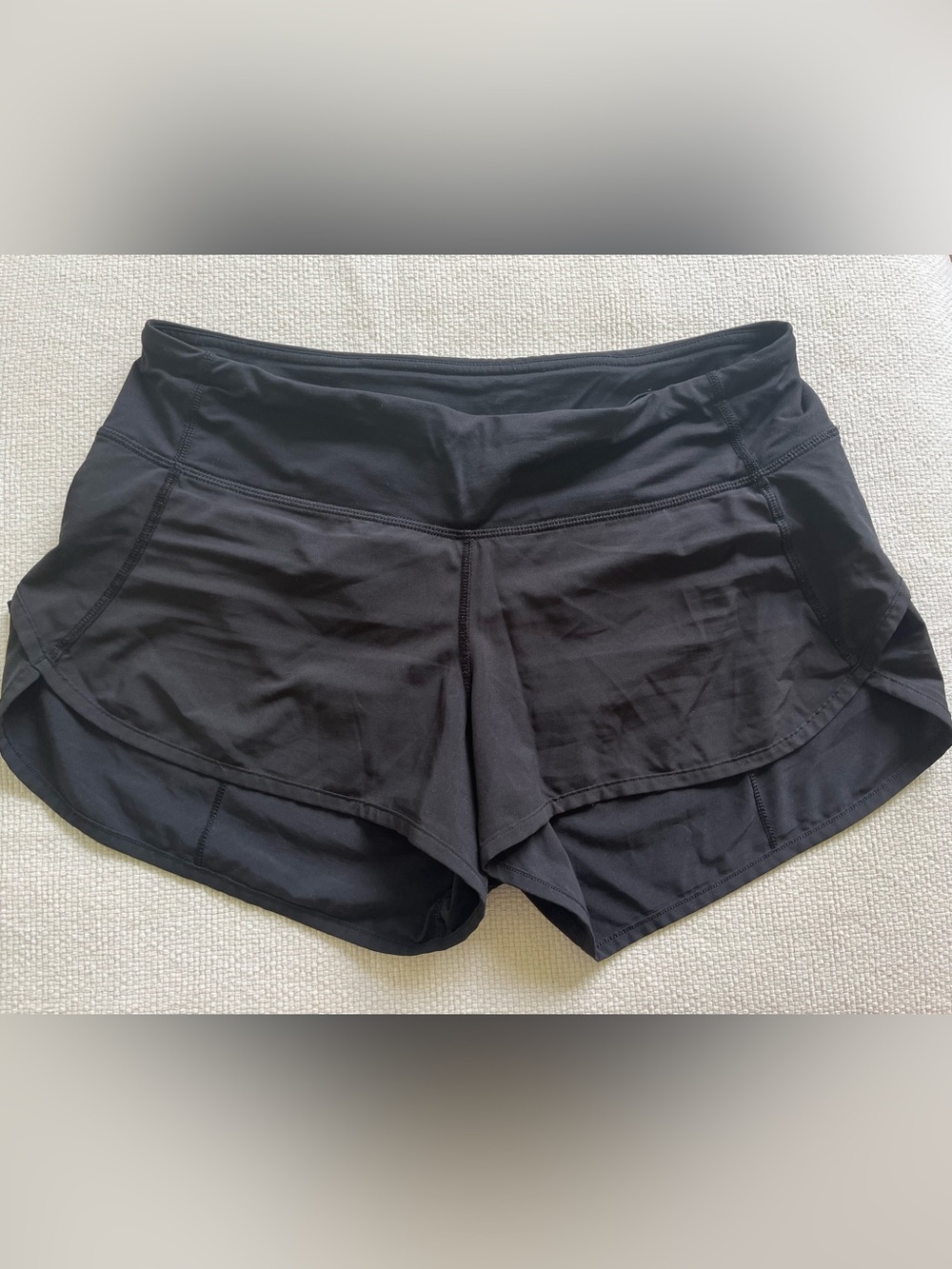 Black Lululemon Speed Up Shorts